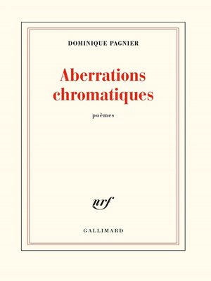 cover image of Aberrations chromatiques